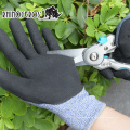 Fabricante de China Guantes de jardín con recubrimiento de goma transpirable, guantes de trabajo de protección al aire libre